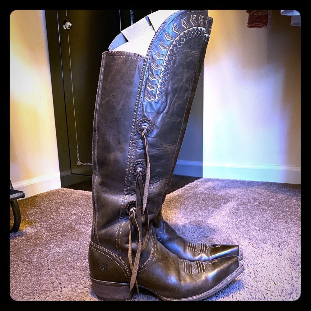 Ariat over the knee cowgirl boots